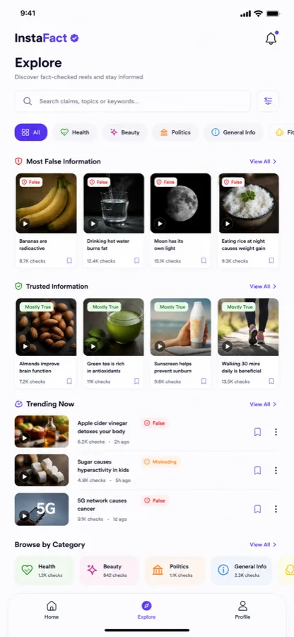 Explore trending checks